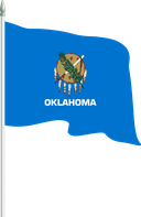 The Flag of Oklahoma Pole Flag II