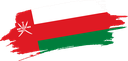 The Flag of Oman Brushed