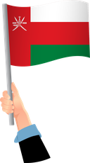 The Flag of Oman Handheld