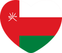 The Flag of Oman Heart