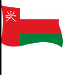 The Flag of Oman Pole Flag III