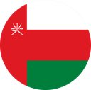 The Flag of Oman Round
