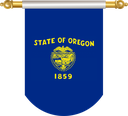 The Flag of Oregon Hanging Banner III
