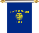 The Flag of Oregon Hanging Banner IV
