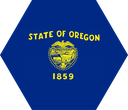 The Flag of Oregon Hexagon I