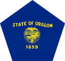 The Flag of Oregon Pentagon
