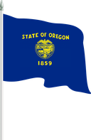 The Flag of Oregon Pole Flag II