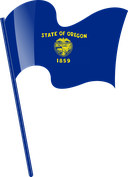 The Flag of Oregon Pole Flag I