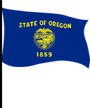The Flag of Oregon Pole Flag III