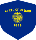 The Flag of Oregon Shielded I
