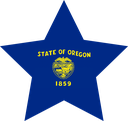 The Flag of Oregon Star