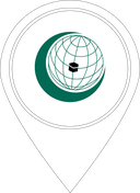 The Flag of Organization of Islamic Cooperation (OIC) Map Pin