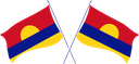 The Flag of Palmyra Atoll Crossed Flags