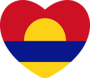 The Flag of Palmyra Atoll Heart