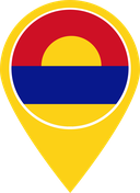 The Flag of Palmyra Atoll Map Pin