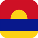 The Flag of Palmyra Atoll Rounded Square