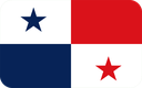 The Flag of Panama Rounded Rectangle