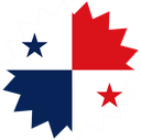 The Flag of Panama Star Burst