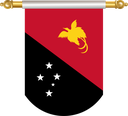 The Flag of Papua New Guinea Hanging Banner II