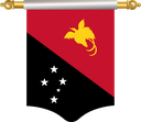 The Flag of Papua New Guinea Hanging Banner I