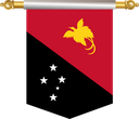 The Flag of Papua New Guinea Hanging Banner III