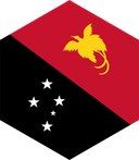 The Flag of Papua New Guinea Hexagon II