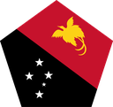 The Flag of Papua New Guinea Pentagon