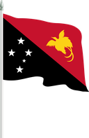 The Flag of Papua New Guinea Pole Flag II