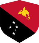 The Flag of Papua New Guinea Shielded I