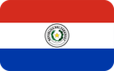 The Flag of Paraguay Rounded Rectangle