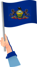 The Flag of Pennsylvania Handheld