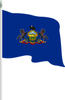 The Flag of Pennsylvania Pole Flag II