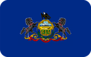 The Flag of Pennsylvania Rounded Rectangle
