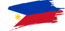 The Flag of Philippines Brushed