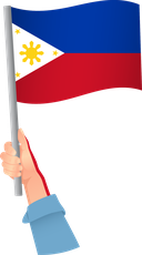 The Flag of Philippines Handheld