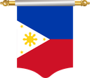 The Flag of Philippines Hanging Banner I