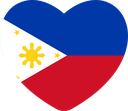 The Flag of Philippines Heart