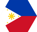 The Flag of Philippines Hexagon I