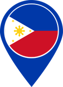 The Flag of Philippines Map Pin