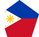 The Flag of Philippines Pentagon