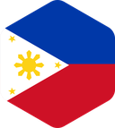 The Flag of Philippines Rounded Hexagon