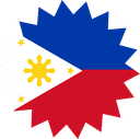 The Flag of Philippines Star Burst