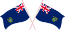 The Flag of Pitcairn Islands Crossed Flags