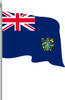 The Flag of Pitcairn Islands Pole Flag II