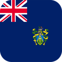 The Flag of Pitcairn Islands Rounded Square