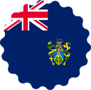 The Flag of Pitcairn Islands Scallop Circle