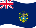 The Flag of Pitcairn Islands Wavy I