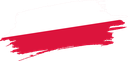 The Flag of Poland Brushed