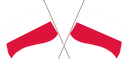 The Flag of Poland Crossed Flags