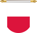 The Flag of Poland Hanging Banner II